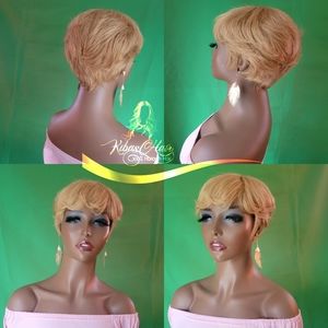 Pixie cut wig human hair wig